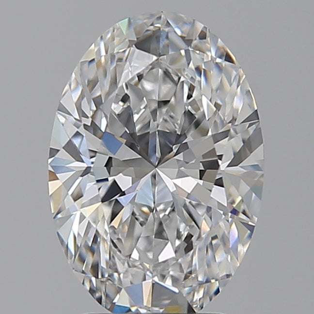 2.79 Carat Oval Lab Diamond with  Cut Diamond in 14KT  view 1
