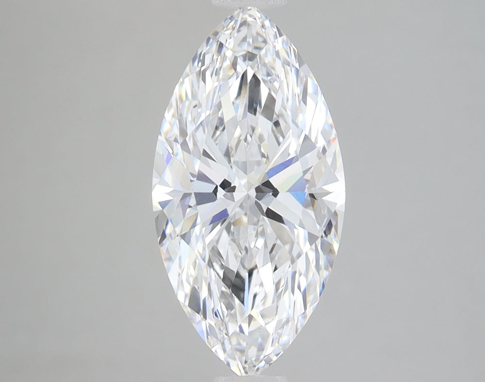 2.52 Carat Marquise Lab Diamond with  Cut Diamond in 14KT  view 1
