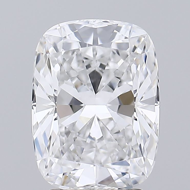 3.06 Carat Cushion Lab Diamond with  Cut Diamond in 14KT  view 1
