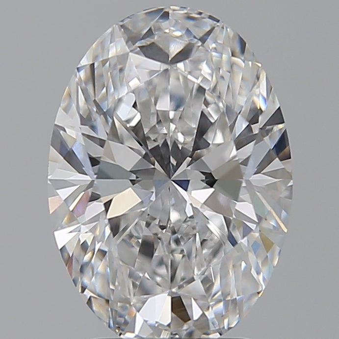 3.01 Carat Oval Lab Diamond with  Cut Diamond in 14KT  view 1
