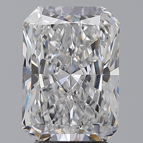 3.08 Carat Radiant Lab Diamond with  Cut Diamond in 14KT  view 1
