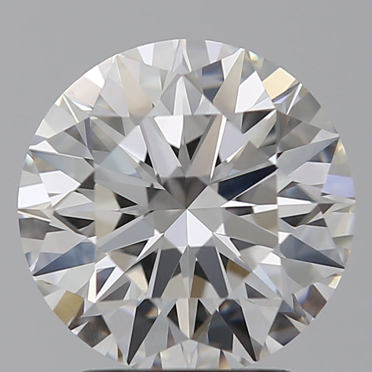 2.53 Carat Round Lab Diamond with  Cut Diamond in 14KT  view 1
