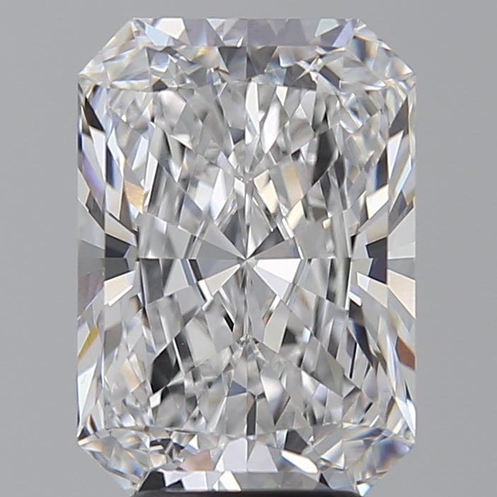 4.51 Carat Radiant Lab Diamond with  Cut Diamond in 14KT  view 1
