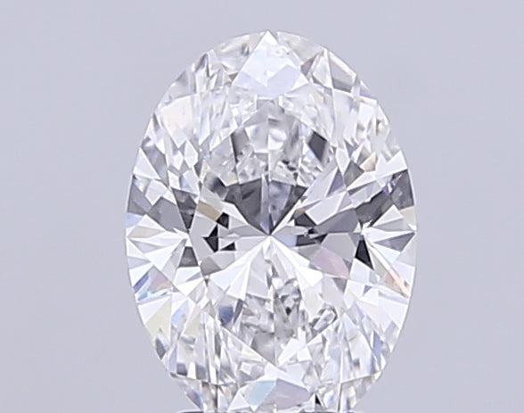 3.07 Carat Oval Lab Diamond with  Cut Diamond in 14KT  view 1
