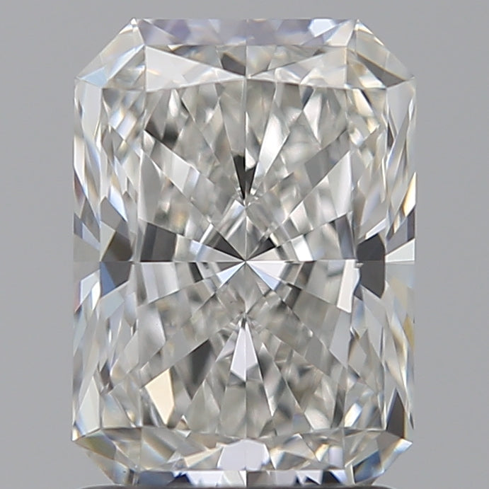 1.54 Carat Radiant Lab Diamond with  Cut Diamond in 14KT  view 1
