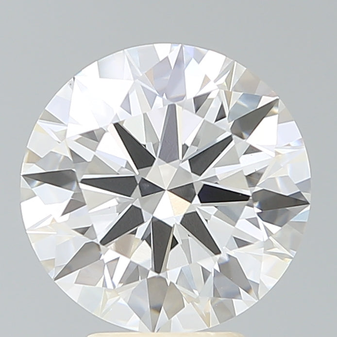 4.38 Carat Round Lab Diamond with  Cut Diamond in 14KT  view 1
