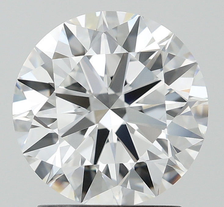 2.0 Carat Round Lab Diamond with  Cut Diamond in 14KT  view 1

