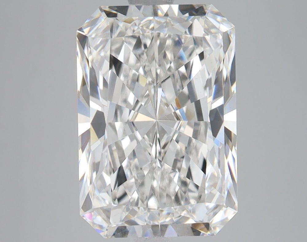 5.03 Carat Radiant Lab Diamond with  Cut Diamond in 14KT  view 1
