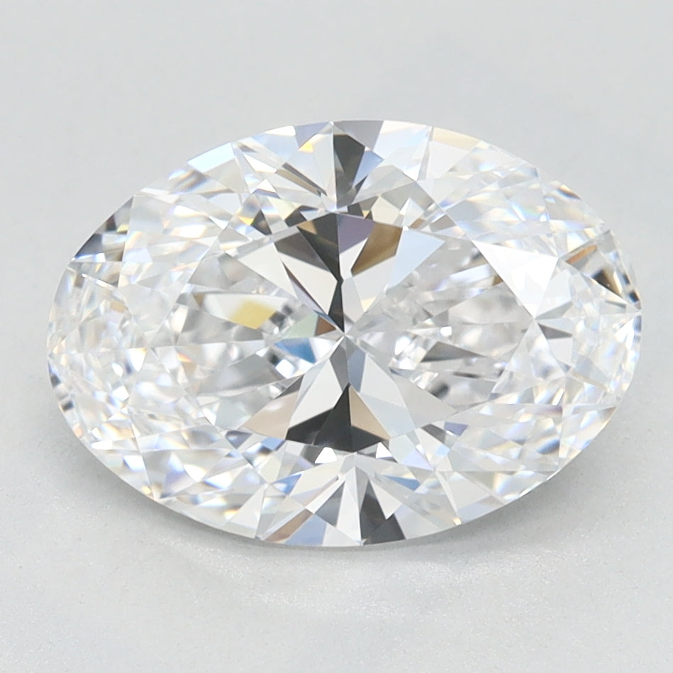 1.95 Carat Oval Lab Diamond with  Cut Diamond in 14KT  view 1
