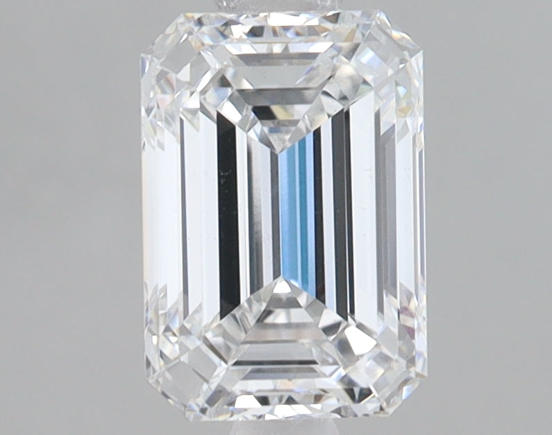 1.54 Carat Emerald Lab Diamond with  Cut Diamond in 14KT  view 1
