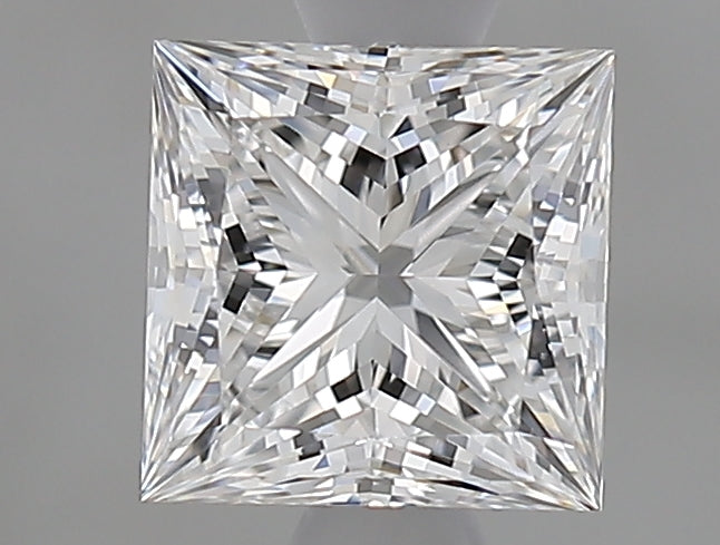 0.9 Carat Princess Natural Diamond with  Cut Diamond in 14KT  view 1
