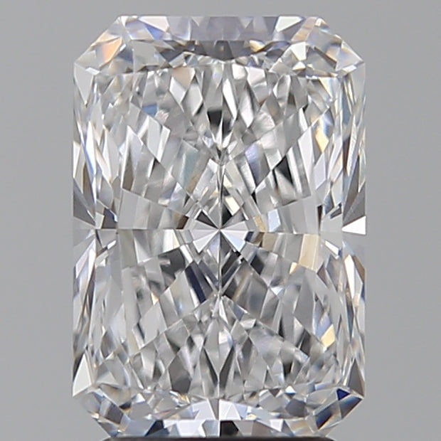 3.03 Carat Radiant Lab Diamond with  Cut Diamond in 14KT  view 1
