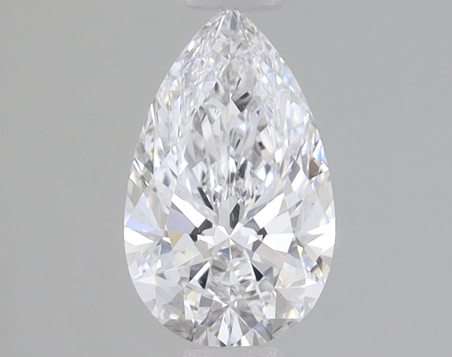1.07 Carat Pear Lab Diamond with  Cut Diamond in 14KT  view 1
