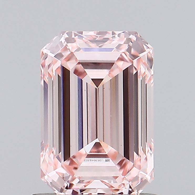 0.99 Carat Emerald Lab Diamond with  Cut Diamond in 14KT  view 1

