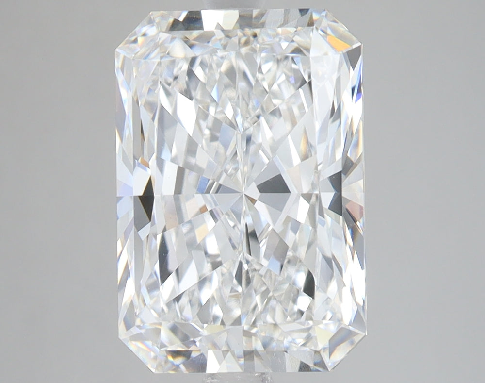 5.03 Carat Radiant Lab Diamond with  Cut Diamond in 14KT  view 1
