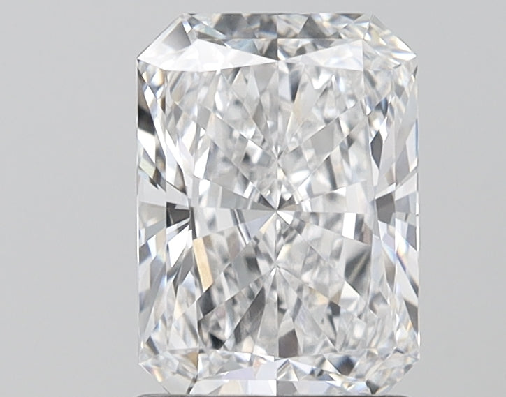 1.59 Carat Radiant Lab Diamond with  Cut Diamond in 14KT  view 1
