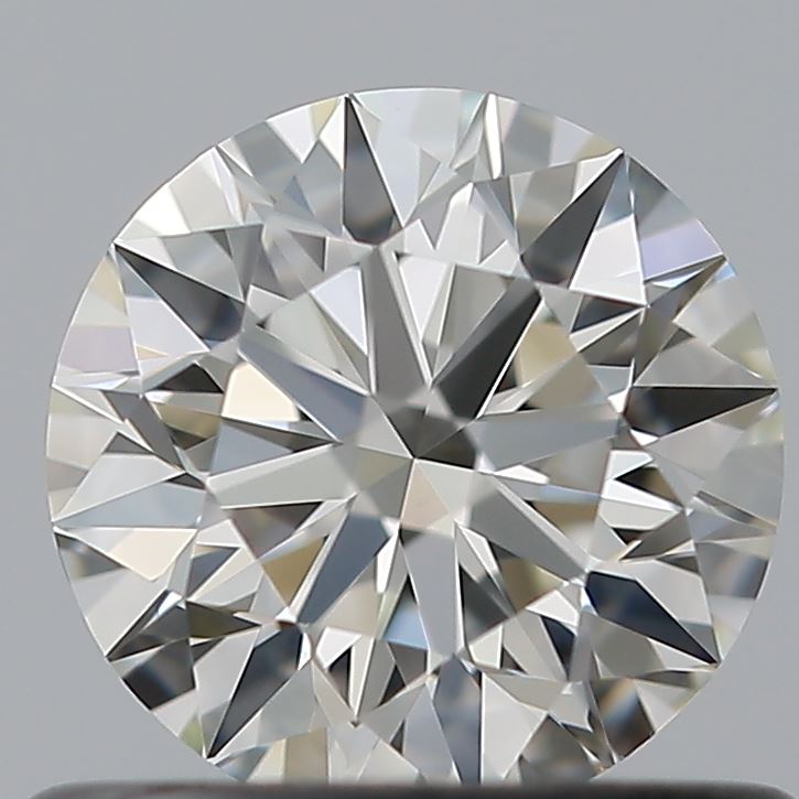 0.58 Carat Round Natural Diamond with  Cut Diamond in 14KT  view 1
