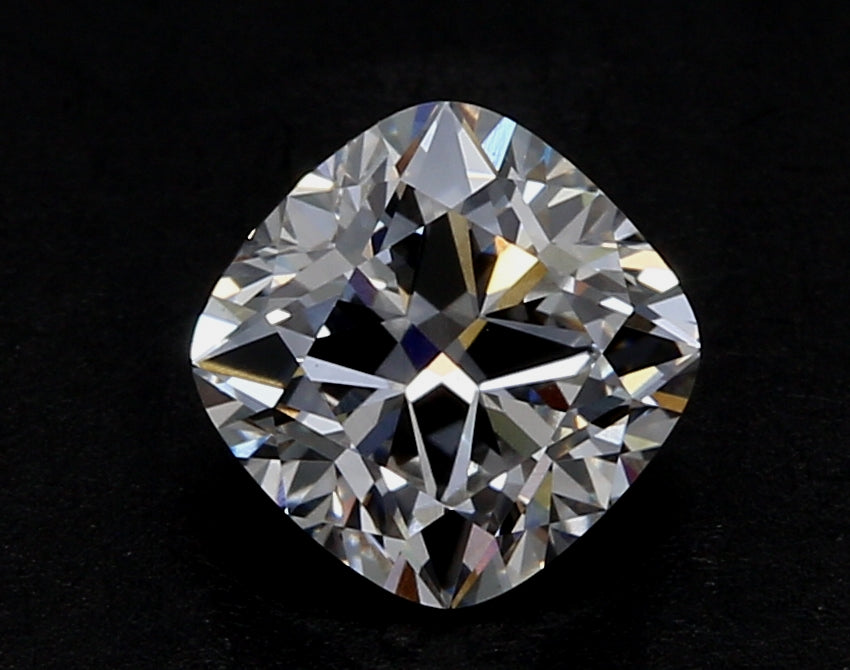 1.53 Carat Cushion Lab Diamond with  Cut Diamond in 14KT  view 1

