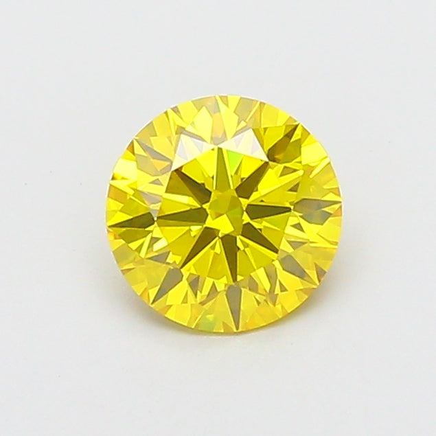1.37 Carat Round Lab Diamond with  Cut Diamond in 14KT  view 1
