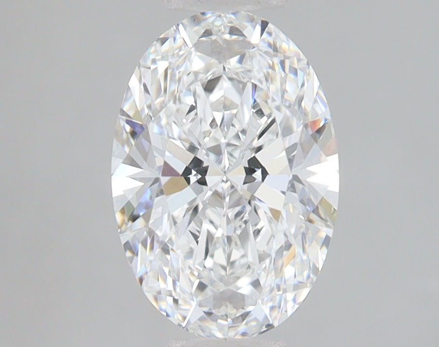 1.57 Carat Oval Lab Diamond with  Cut Diamond in 14KT  view 1

