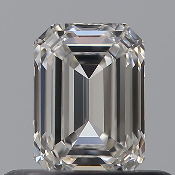 0.51 Carat Emerald Natural Diamond with  Cut Diamond in 14KT  view 1
