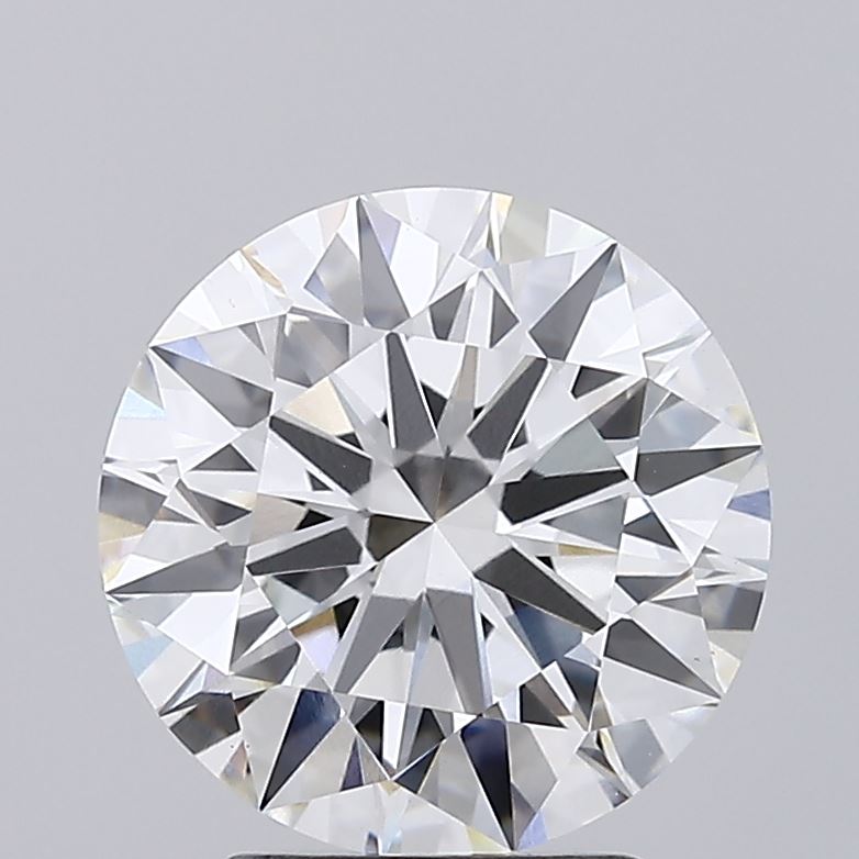 3.28 Carat Round Lab Diamond with  Cut Diamond in 14KT  view 1
