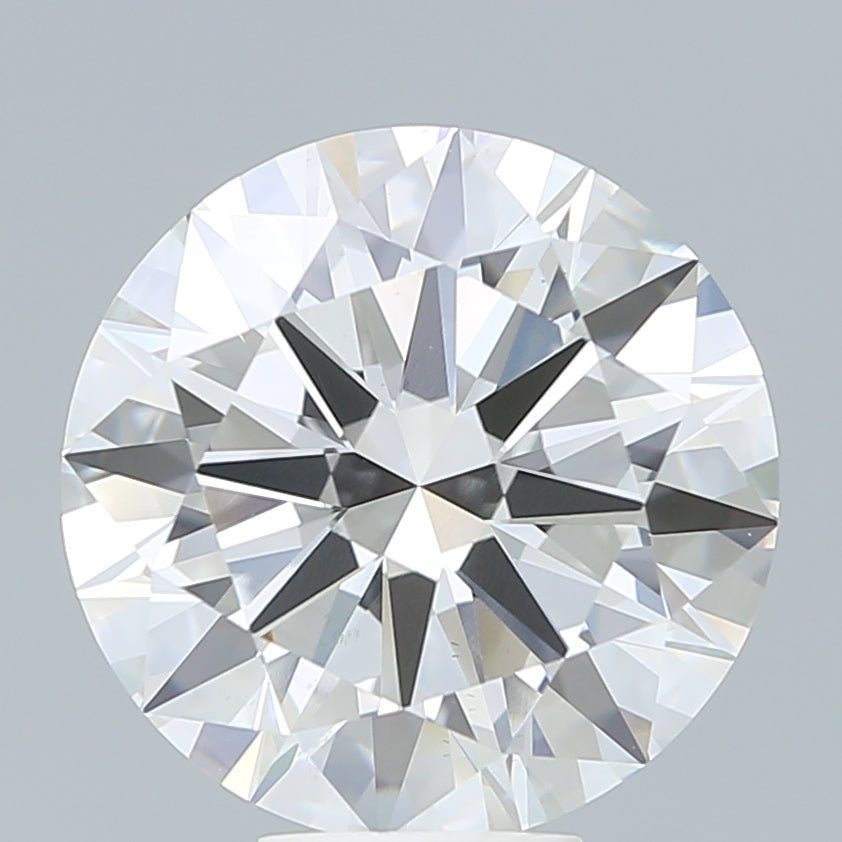 7.58 Carat Round Lab Diamond with  Cut Diamond in 14KT  view 1

