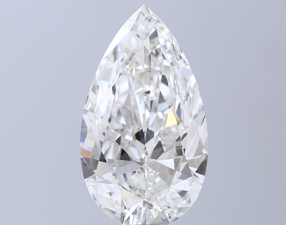 12.03 Carat Pear Lab Diamond with  Cut Diamond in 14KT  view 1
