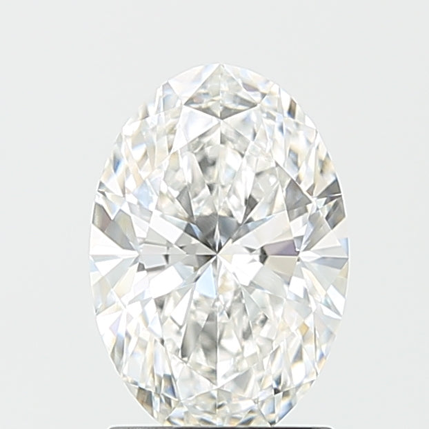 1.66 Carat Oval Lab Diamond with  Cut Diamond in 14KT  view 1

