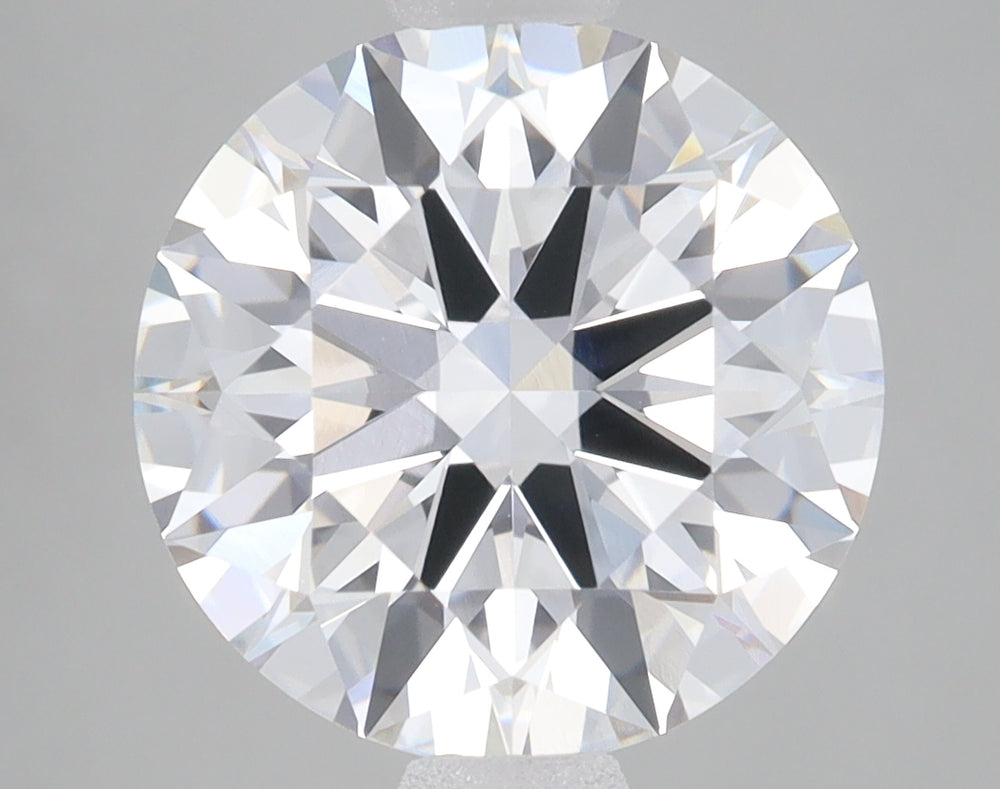 3.08 Carat Round Lab Diamond with  Cut Diamond in 14KT  view 1
