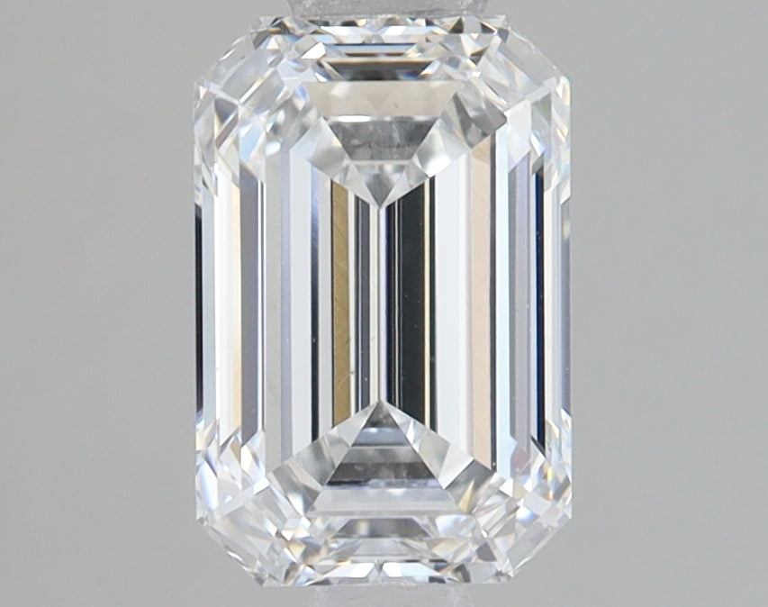 1.71 Carat Emerald Lab Diamond with  Cut Diamond in 14KT  view 1
