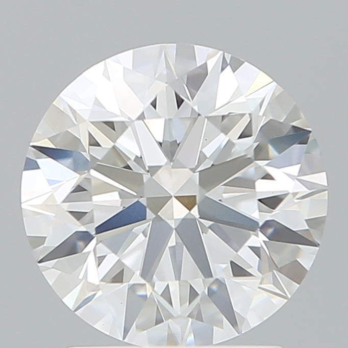 2.26 Carat Round Lab Diamond with  Cut Diamond in 14KT  view 1
