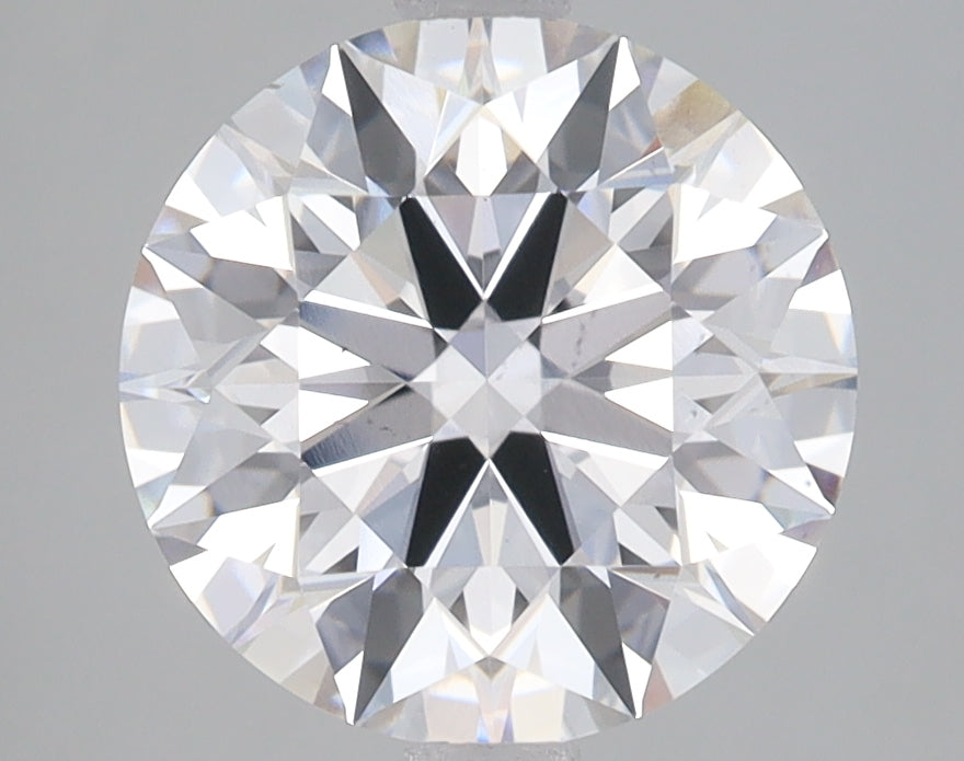 3.02 Carat Round Lab Diamond with  Cut Diamond in 14KT  view 1
