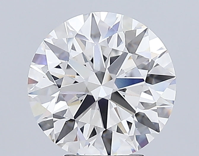 5.01 Carat Round Lab Diamond with  Cut Diamond in 14KT  view 1
