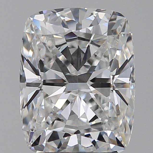 2.55 Carat Cushion Lab Diamond with  Cut Diamond in 14KT  view 1
