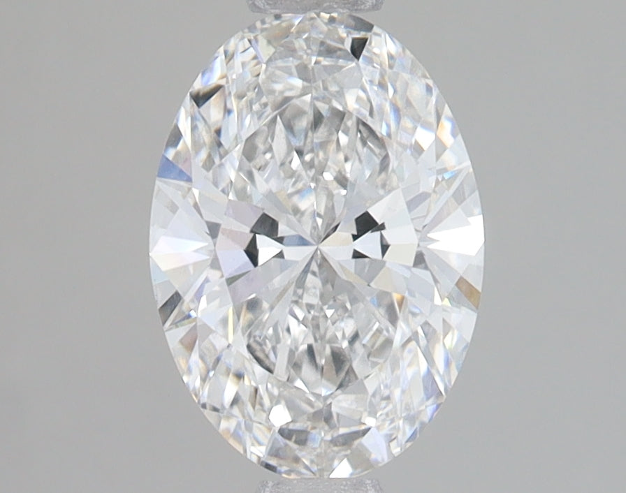 1.5 Carat Oval Lab Diamond with  Cut Diamond in 14KT  view 1
