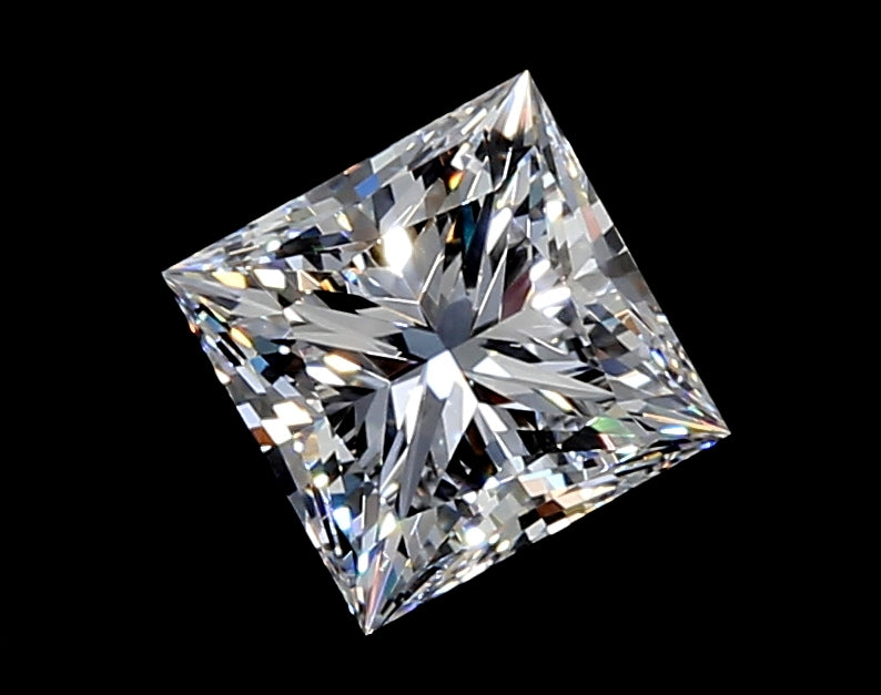 2.02 Carat Princess Lab Diamond with  Cut Diamond in 14KT  view 1
