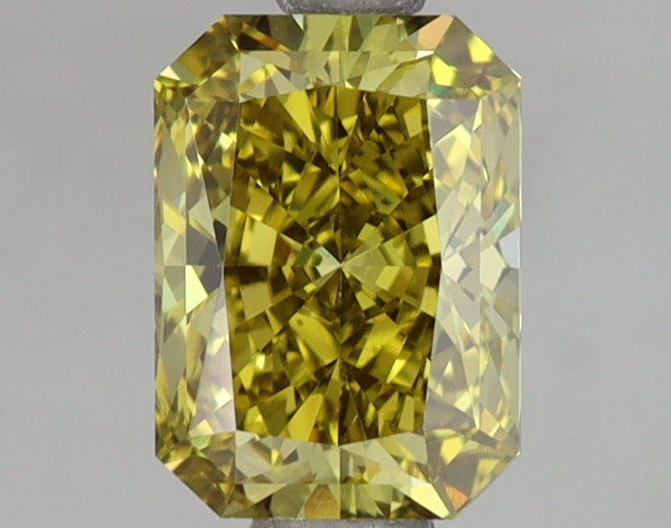 1.51 Carat Radiant Lab Diamond with  Cut Diamond in 14KT  view 1
