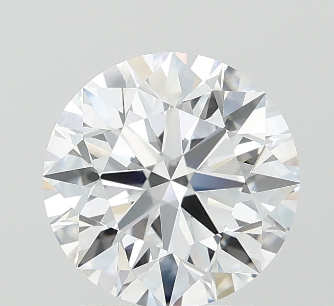 2.26 Carat Round Lab Diamond with  Cut Diamond in 14KT  view 1
