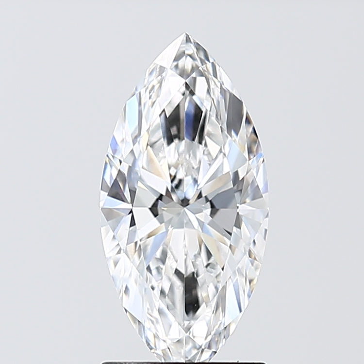 1.56 Carat Marquise Lab Diamond with  Cut Diamond in 14KT  view 1
