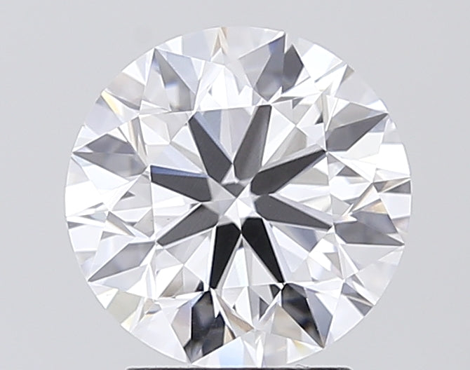 2.9 Carat Round Lab Diamond with  Cut Diamond in 14KT  view 1
