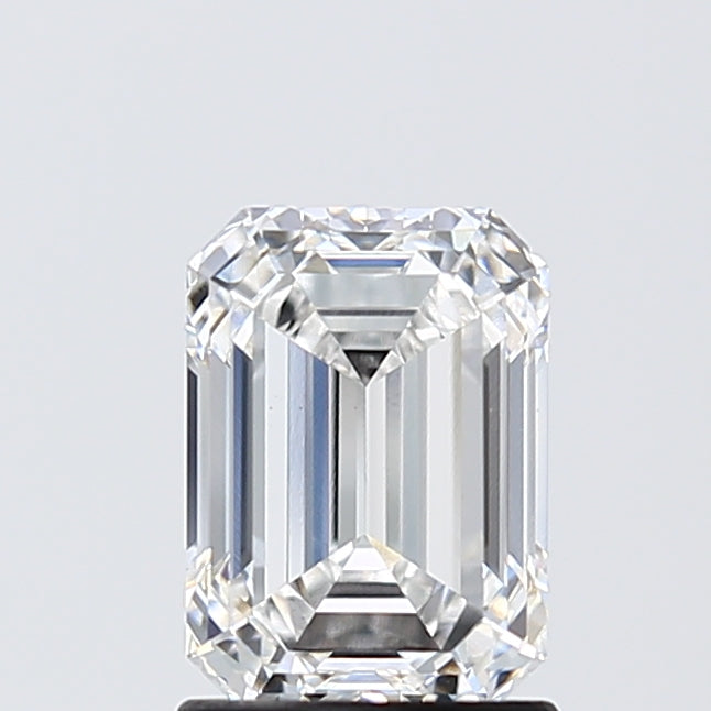 1.68 Carat Emerald Lab Diamond with  Cut Diamond in 14KT  view 1
