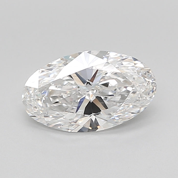 2.01 Carat Oval Lab Diamond with  Cut Diamond in 14KT  view 1

