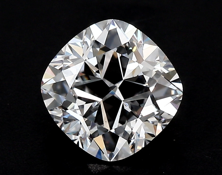 3.02 Carat Cushion Lab Diamond with  Cut Diamond in 14KT  view 1
