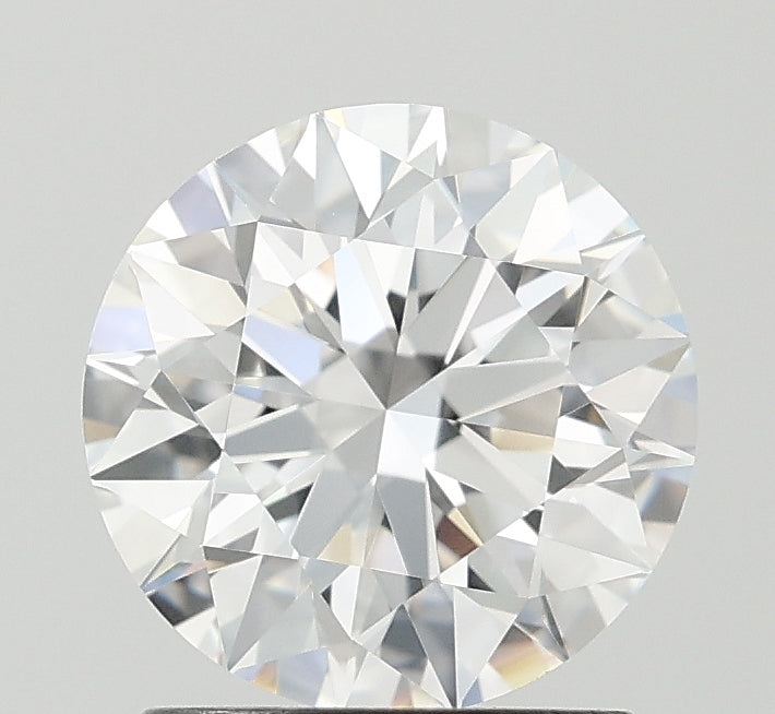 1.51 Carat Round Lab Diamond with  Cut Diamond in 14KT  view 1
