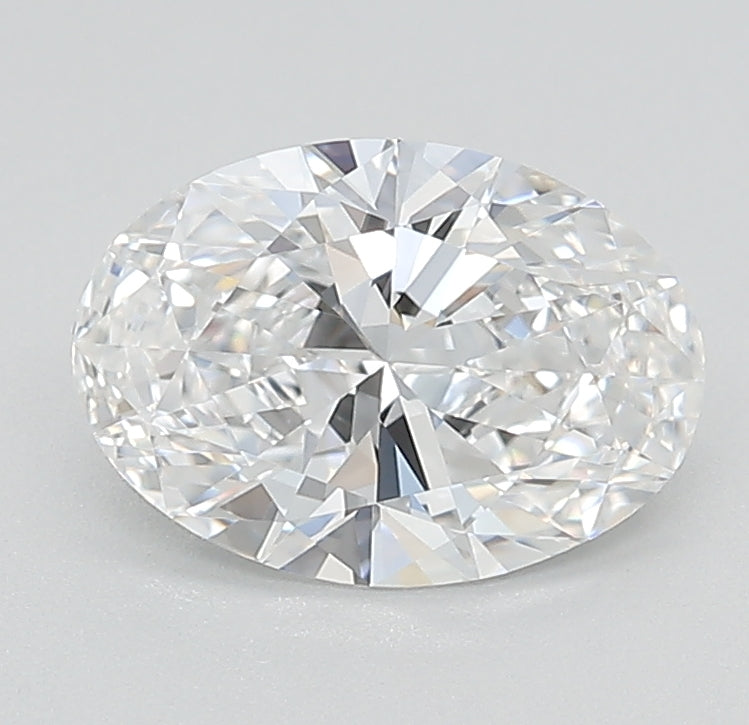 1.5 Carat Oval Lab Diamond with  Cut Diamond in 14KT  view 1
