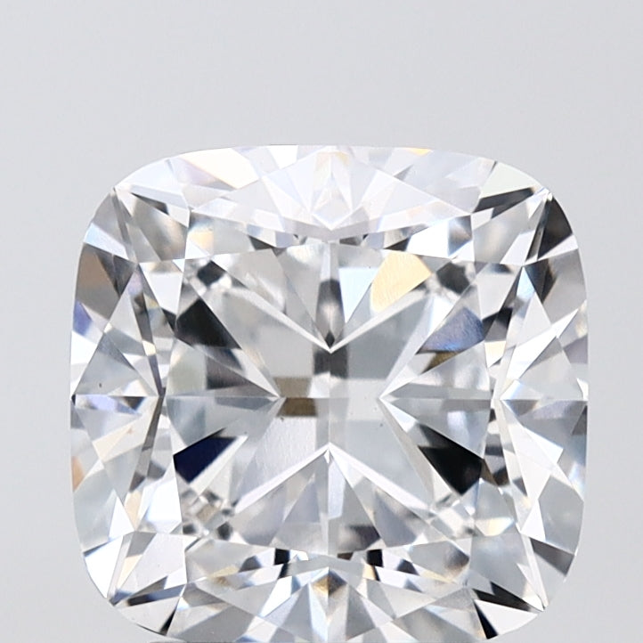 3.02 Carat Cushion Lab Diamond with  Cut Diamond in 14KT  view 1
