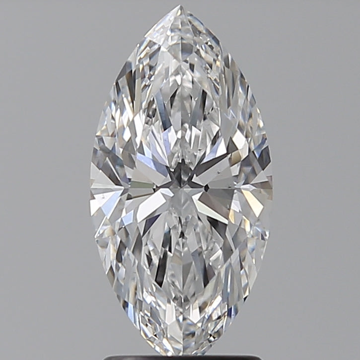 2.0 Carat Marquise Lab Diamond with  Cut Diamond in 14KT  view 1
