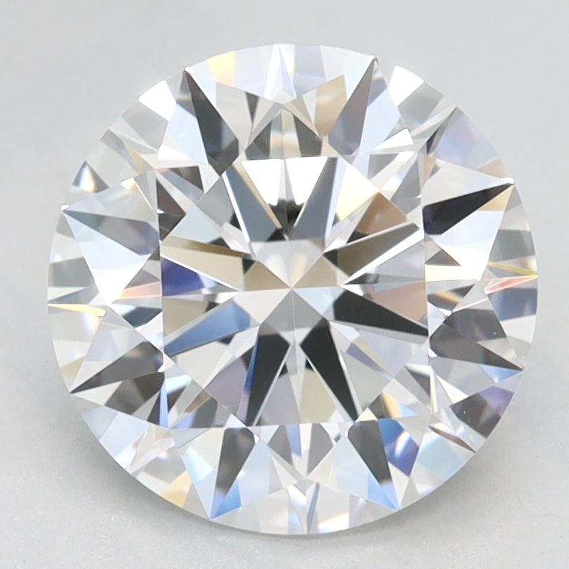 2.11 Carat Round Lab Diamond with  Cut Diamond in 14KT  view 1

