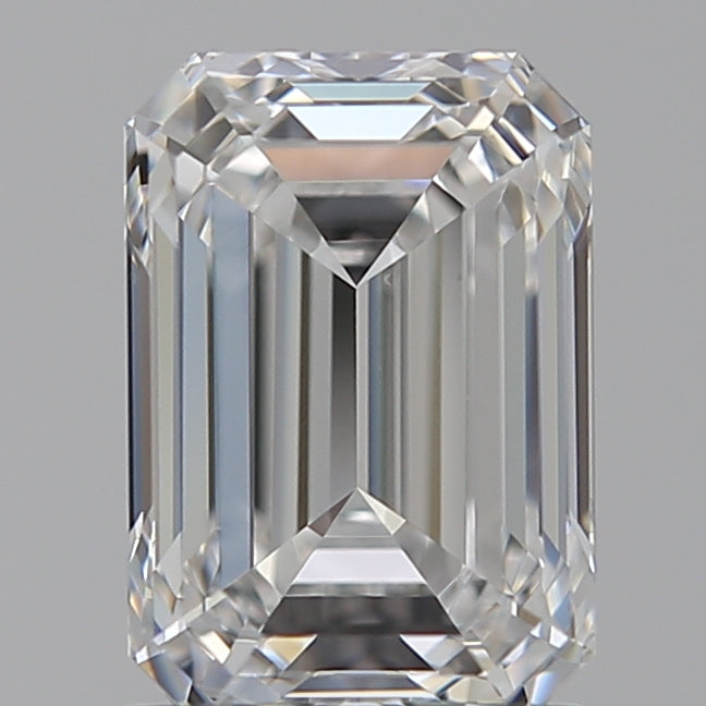 1.51 Carat Emerald Lab Diamond with  Cut Diamond in 14KT  view 1
